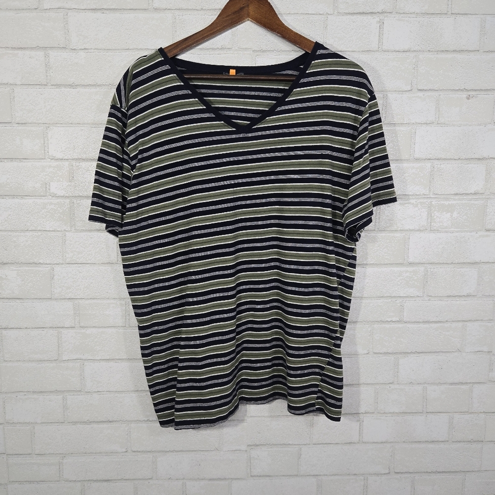 Royal Class stripe short sleeve tee